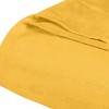 HomeRoots Twin Gold Cotton Basketweave Geometric Blanket - 4 of 4