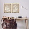 Stupell Industries Boho Botanical Leaf Silhouette 2pc Floating Frame Art Set - 2 of 4