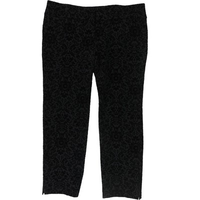Charter Club Womens Flocked point Floral Casual Trouser Pants