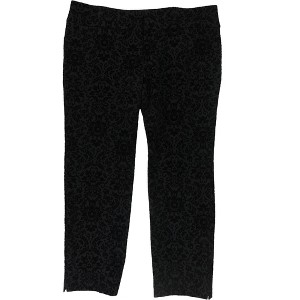 Charter Club Womens Flocked point Floral Casual Trouser Pants - 1 of 2