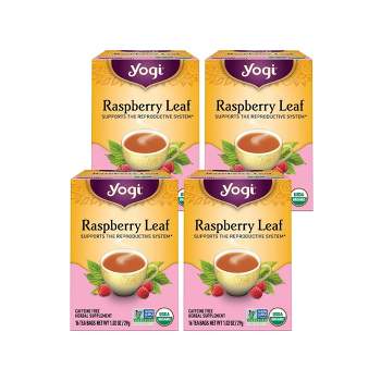 Yogi Tea - Raspberry Leaf Tea -  64 ct, 4 Pack