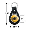 University of Wisconsin Milwaukee Logo Black Leather Keychain - 2 of 4