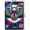 Trends International NBA New Orleans Pelicans - Maximalist Logo 23 Framed Wall Poster Prints - 3 of 4