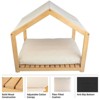 30¡Á24-Inch Indoor Dog House with Soft Cushion & Adjustable Canopy ¨C Wooden Dog Furniture for Small/Medium Pets - 2 of 3
