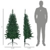 5' Artificial Half Christmas Trees with Auto Open, Steel Base - 3 of 4