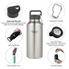 Healthy Human Stainless Steel Water Bottle |(Brushed Steel, 40oz/1183 ML) - image 2 of 4