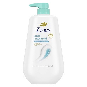 Dove Beauty Antibacterial Body Wash Pump 24hr Lotion-Soft Skin - 30.6 fl oz - 1 of 4