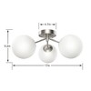 Maxax 17" Crystal Globe Ceiling Light - 3 of 4