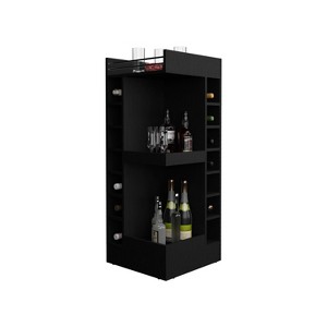 NicBex Buffet Cabinet with Storage 42" Tall Corner Bar Cabinet Sideboard Cabinet with 8 Bottle Cubbies and Double Door for Living Room - 1 of 4