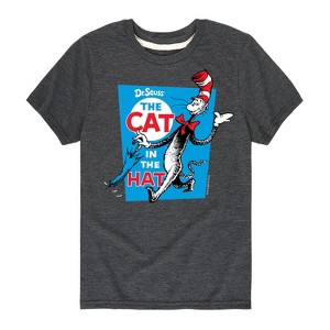 Boys' - Dr. Seuss - The Cat In The Hat Book Cover Short Sleeve Graphic T-Shirt - 1 of 4
