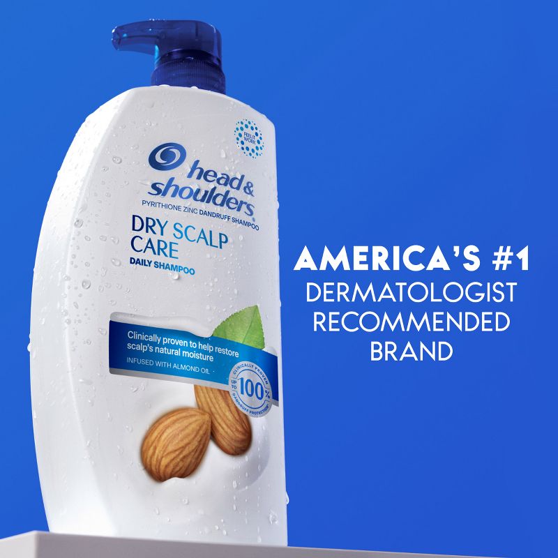 Head & Shoulders Dry Scalp Care Dandruff Shampoo with Almond Oil, 6 of 19