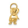 Black Bow Jewelry 14k Yellow Gold 3D Dachshund Pendant - 2 of 4