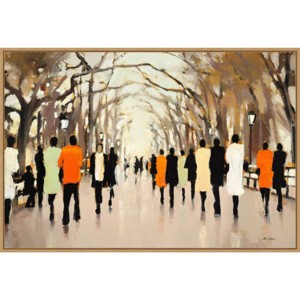 33" x 23" Poets Walk by Lorraine Christie Framed Canvas Wall Art Print - Amanti Art: Modern Lithograph, Bedroom Decor - 1 of 4
