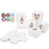 Whizmax 6PACK Square Christmas Cookie Box-Hollow-out Design with Stickers - 4 of 4