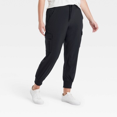 Women's Stretch Woven High-rise Taper Pants - All In Motion™ Taupe 2x :  Target