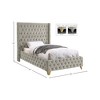 Meridian Furniture,Savan Velvet Bed - 4 of 4