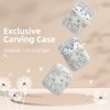 BONGEEK for AirPod Case 2nd 1st Generation Case Cover, Flower Engraved Full Protective Case Soft Silicone Pattern LED Visible,Starlight - 2 of 4