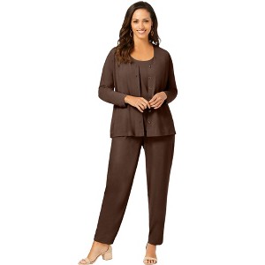 Jessica London Women's Plus Size 4-Piece Stretch Knit Wardrober - 1 of 4