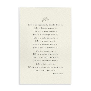 Stupell Industries Uplifting Spiritual Mother Theresa Quote Wall Plaque Art, 13" x 19" - 1 of 4
