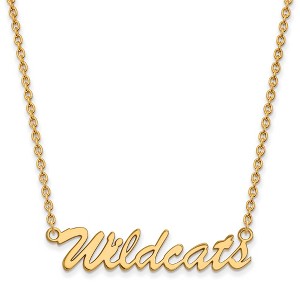 Black Bow Jewelry 14k Yellow Gold Plated Sterling Silver Kentucky Wildcats NCAA Necklace 18 Inch - 1 of 4