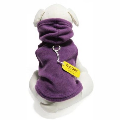 Gooby Fleece Vest Hoody, Small, Purple