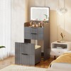 Fredees 3-in-1 Vanity Desk with Flip Top Mirror and Lights - 4 of 4