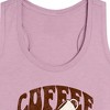 Women's - Instant Message - Coffee Helps Me Thrive Graphic Racerback Tank - 2 of 4