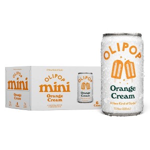 OLIPOP Mini's Orange Creamsicle Soda - 6pk/7.5 fl oz Cans - 1 of 4