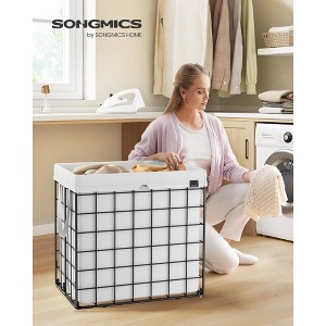 34.3 Gal Laundry Hamper, Collapsible Clothes Basket with Removable Washable Liner & Metal Frame, 66 lb Capacity for Bedroom Bathroom - 1 of 4