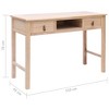 Desk Natural Paulownia wood, Poplar wood Medium Desk - 2 of 4