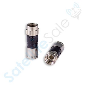 SatelliteSale Indoor/Outdoor F-Type Fittings Coaxial Connectors for Coax Cables - 1 of 4