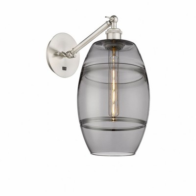 Vaz - 1 Light Arm Adjusts Up and Down Wall Sconce In Industrial Style-9.88 Inches Tall and 8 Inches Wide