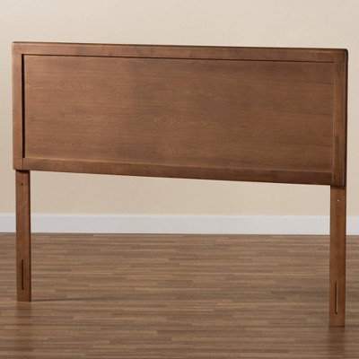 Ash Walnut Finished Wood Full Size Headboard