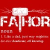 Men's Design By Humans Viking Mightier Hero Fa-Thor Dad By EijhaBuddha Tank Top - 2 of 2