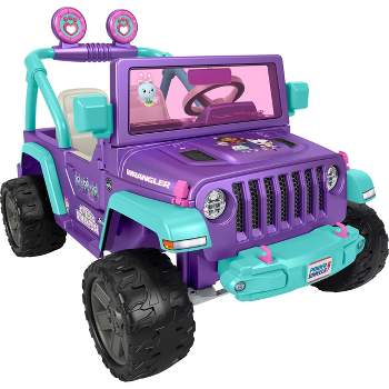 Power Wheels Gabby's Dollhouse Wrangler Powered Ride-On Jeep - Violet/Blue
