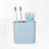 Unique Bargains Wall Mount Toothbrush Holder 4.65"x2.13"x4.25" 1 Pc - 4 of 4