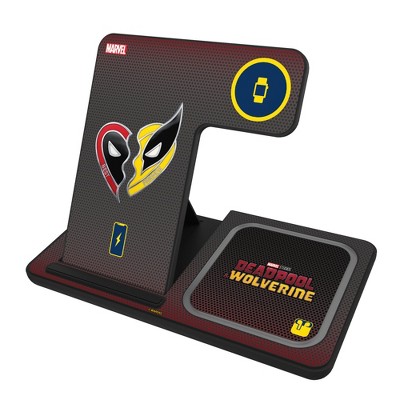 Keyscaper Marvel Deadpool Wolverine Grid 15-Watt 3 in 1 Charging Station