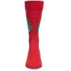 Memoi Men's Festive Christmas Tree Holiday Novelty Crew Socks Tango Red 10-13 - 2 of 4