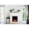 Kismile 43" Electric Fireplace with Mantel,Electric Fireplace TV Stand,Adjustable Realistic LED Flame with Remote Control - 3 of 4