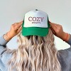 Embroidered Cozy Season - Womens Foam Trucker Hat - 3 of 3