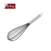 Unique Bargains Silicone Stainless Steel Non-Stick Coated Heat-Resistant Whisk 5 Pcs - 3 of 4