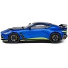 Aston Martin V12 Vantage Blue Metallic with Black Hood and Top 1/43 Die Cast Model Car by Solido - 2 of 4