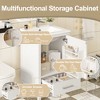 KWPZQEB Bathroom Vanity Cabinet with Ceramic Sink, Narrow Depth Vanity with Door Organizer & Divider Drawer, Small Bathroom Storge Vanity - 4 of 4