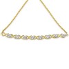 Haus of Brilliance 10K Yellow Gold over Silver 1/10 Cttw Diamond Heart and X-Link Bolo Bracelet - 3 of 4