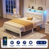 Greenstell  Bed Frame with Upholstered  Storage Headboard & Charging Station - 4 of 4