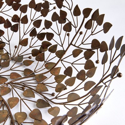 Oxidized Bronze Vine Design Decorative Bowl