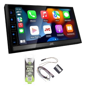 JVC KW-M785BW CarPlay Android Auto BT Receiver+ASWC-1 - 1 of 4