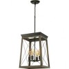 Progress Lighting Briarwood 4-Light Foyer Pendant, Antique Bronze Finish, Vintage-Style Bulbs, Steel Material - 2 of 4