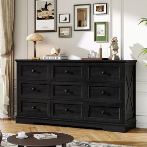 Farmhouse Wood Dresser for Bedroom - 1 of 4