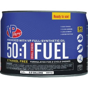 VP Racing Fuels 2.5 Gal. 50:1 Ethanol-Free Gas & Oil Pre-Mix - 1 of 1